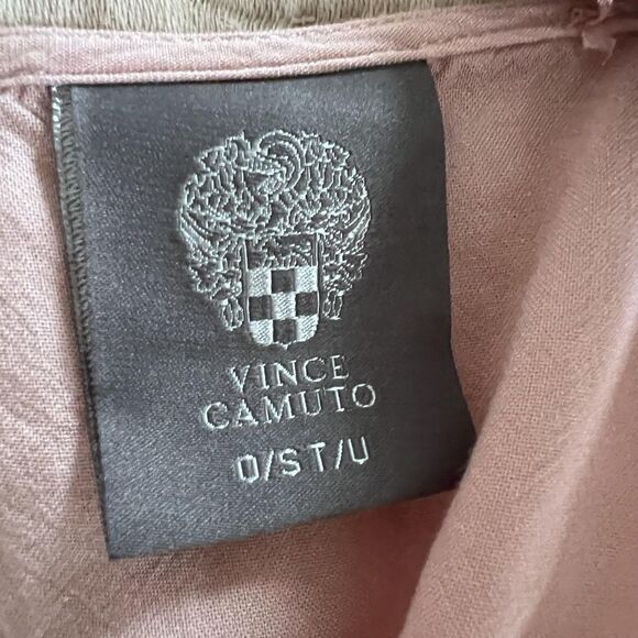 Vince Camuto Swim Cover Up Womens OS Pink Boho Crochet Lace Empire‎ Waist Kimono - Picture 9 of 12